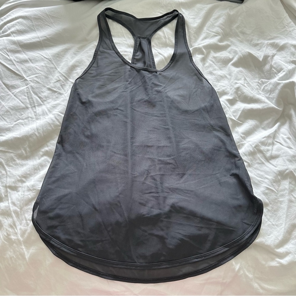 lululemon athletica Black Racerback Tank Top
